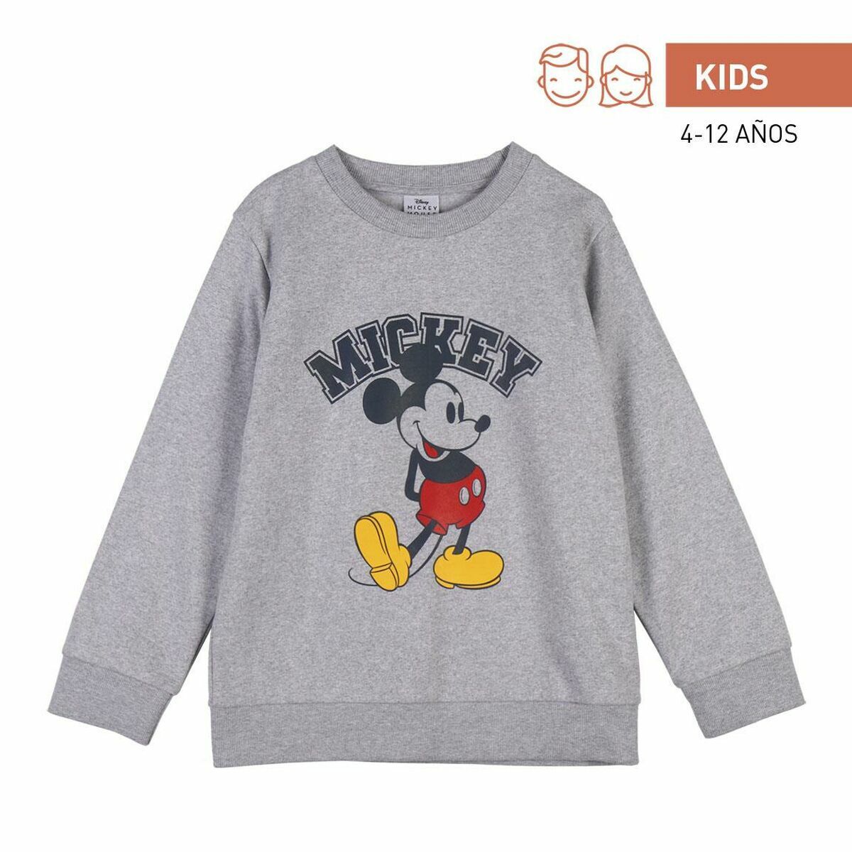 Kindersweater zonder Capuchon Mickey Mouse Grijs